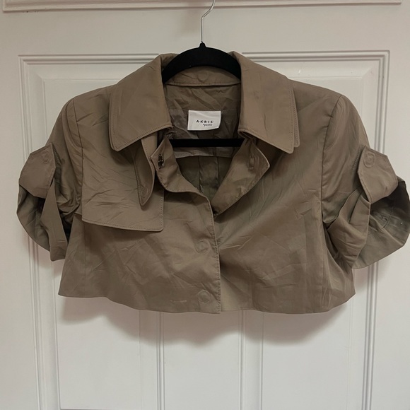 Akris Punto Jackets & Blazers - Akris Punto cropped trench style coat size 8